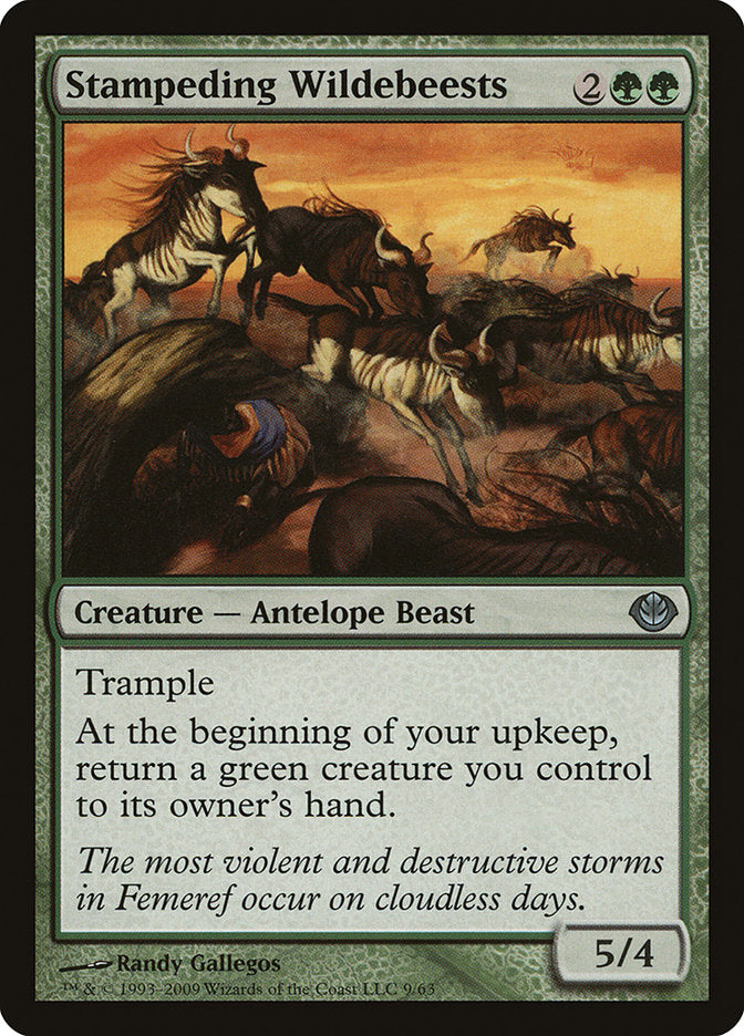 Stampeding Wildebeests [Duel Decks: Garruk vs. Liliana] Magic: The Gathering