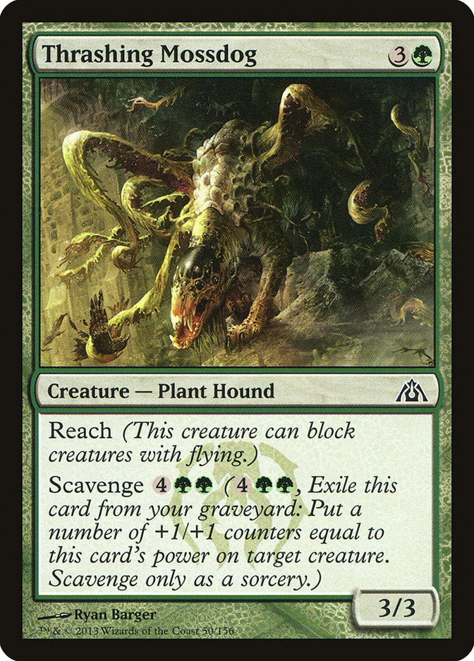 Thrashing Mossdog [Dragon's Maze] Magic: The Gathering