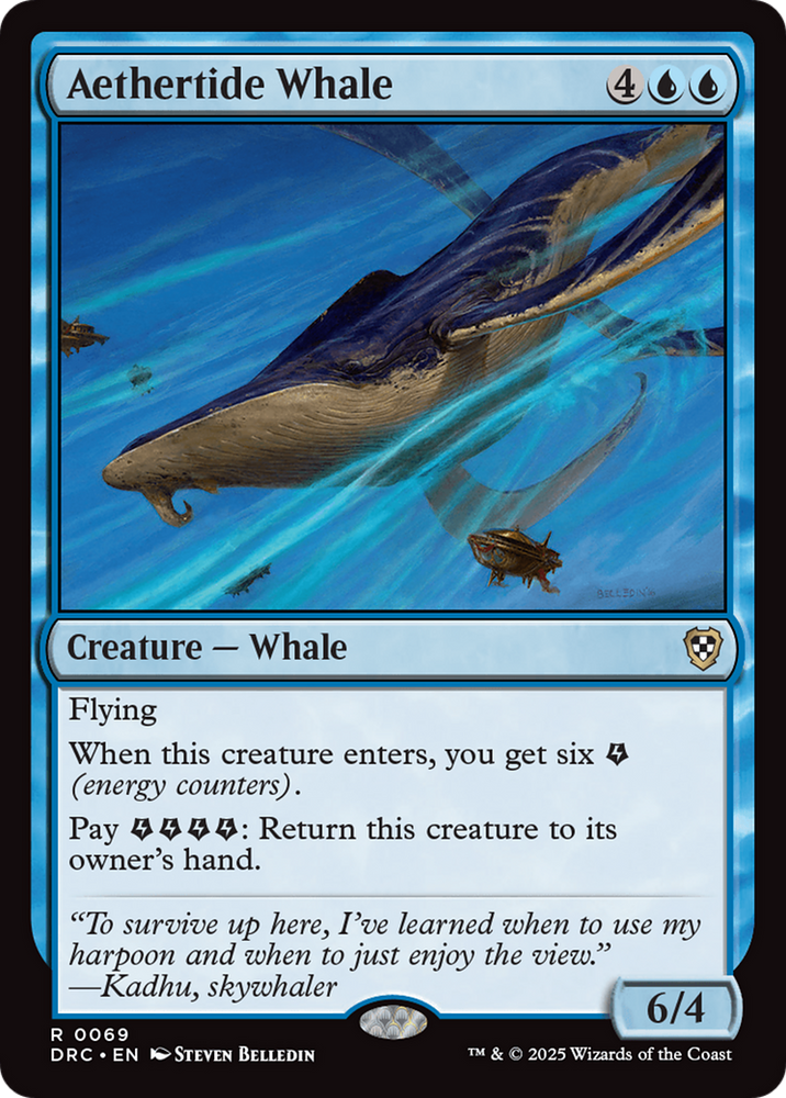 Aethertide Whale [Aetherdrift Commander] Magic: The Gathering