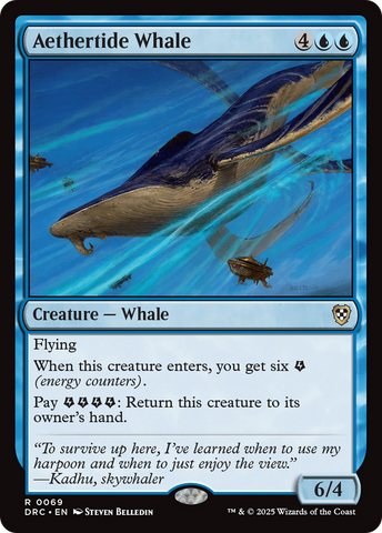 Aethertide Whale [Aetherdrift Commander] Magic: The Gathering