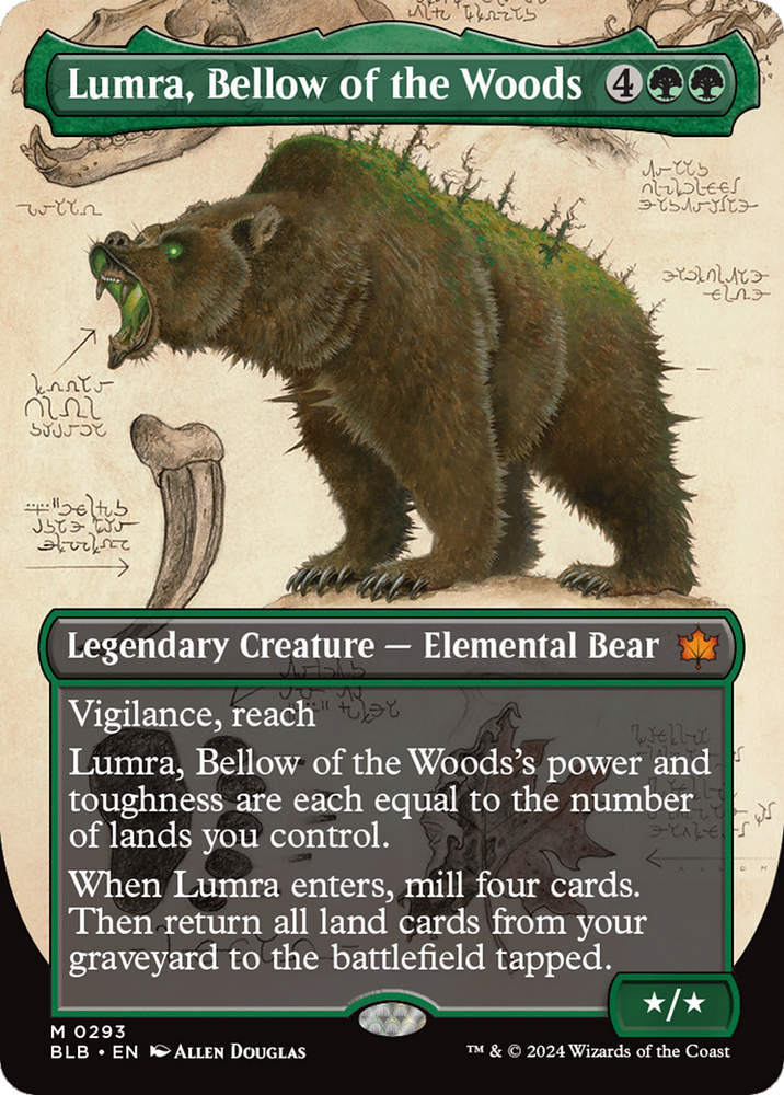 Lumra, Bellow of the Woods (Borderless) (0293) [Bloomburrow] Magic: The Gathering