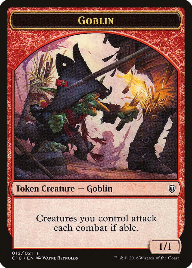 Goblin // Zombie Double-Sided Token [Commander 2016 Tokens] Magic: The Gathering