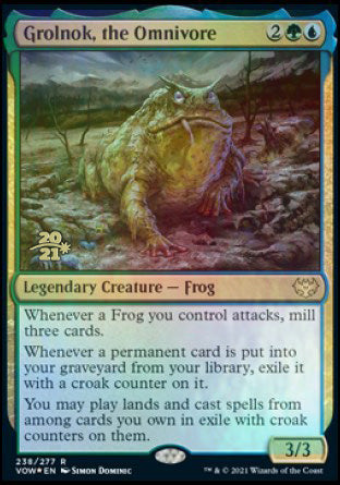 Grolnok, the Omnivore [Innistrad: Crimson Vow Prerelease Promos] Magic: The Gathering