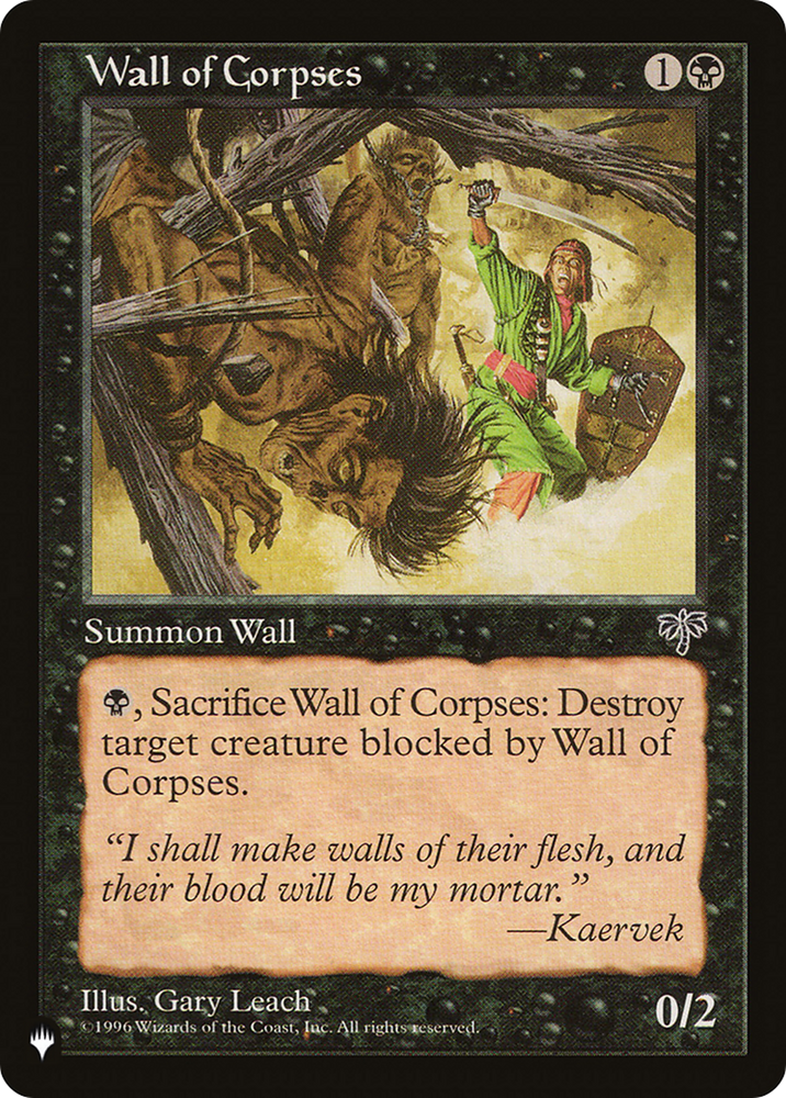 Wall of Corpses [The List] Magic: The Gathering