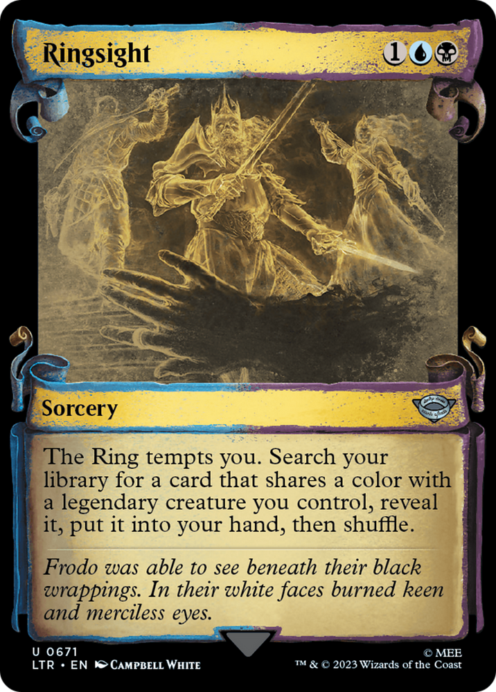 Ringsight [The Lord of the Rings: Tales of Middle-Earth Showcase Scrolls] Magic: The Gathering