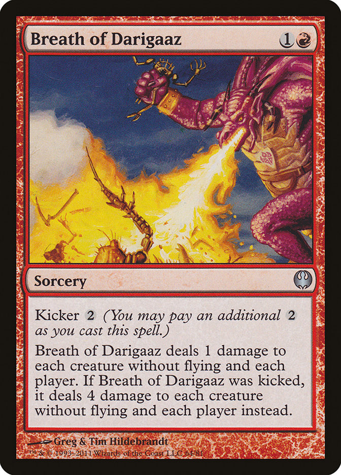 Breath of Darigaaz [Duel Decks: Knights vs. Dragons] Magic: The Gathering