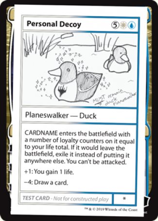 Personal Decoy (2021 Edition) [Mystery Booster Playtest Cards] Magic: The Gathering