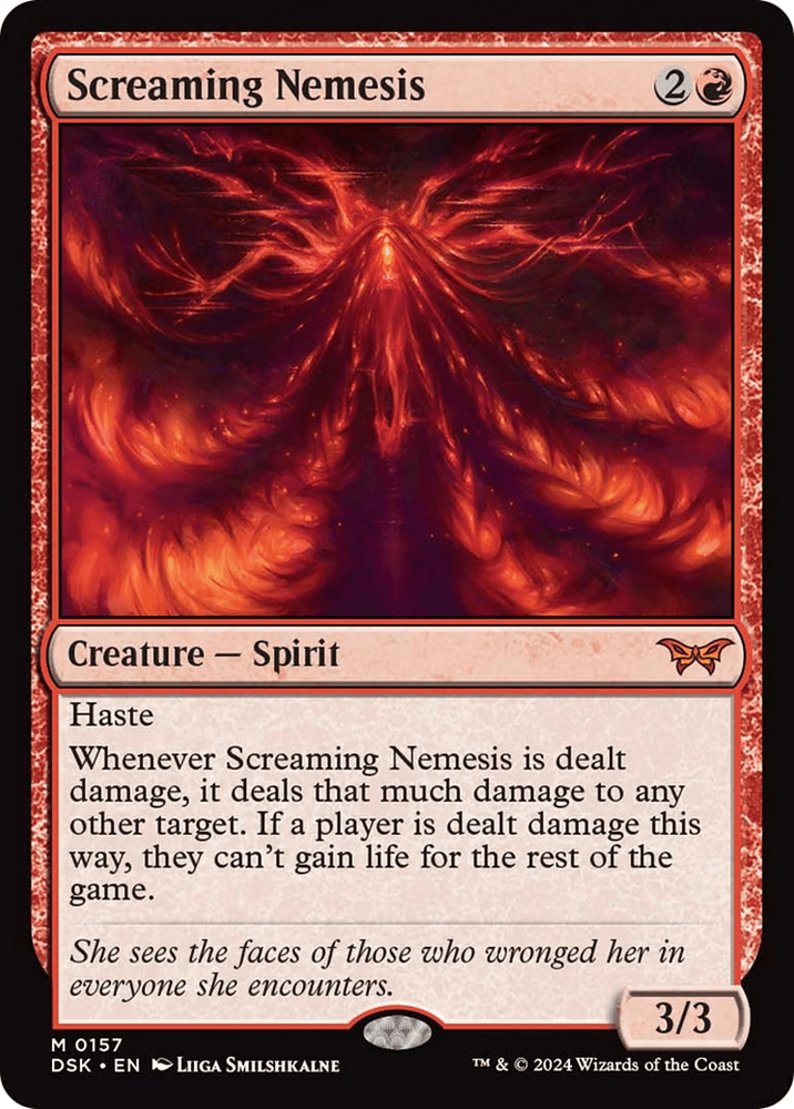Screaming Nemesis [Duskmourn: House of Horror] Magic: The Gathering