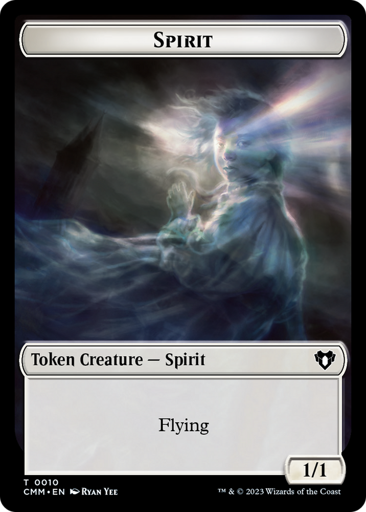 Spirit (0010) // Insect Double-Sided Token [Commander Masters Tokens] Magic: The Gathering