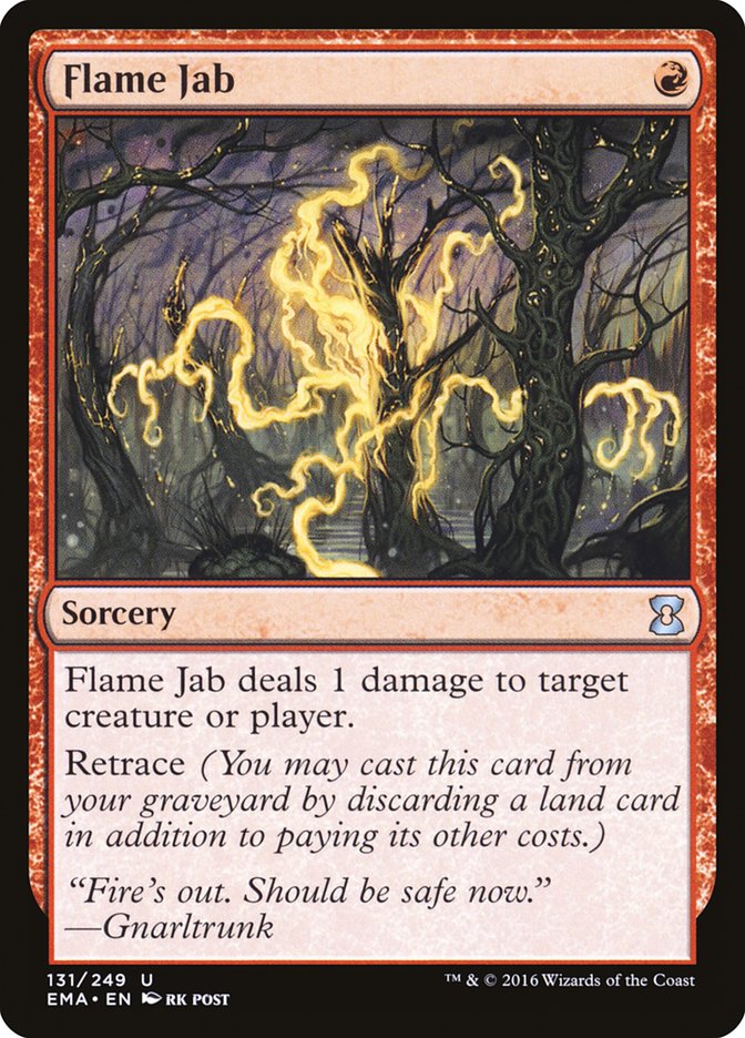 Flame Jab [Eternal Masters] Magic: The Gathering