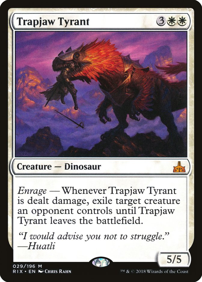 Trapjaw Tyrant [Rivals of Ixalan] Magic: The Gathering