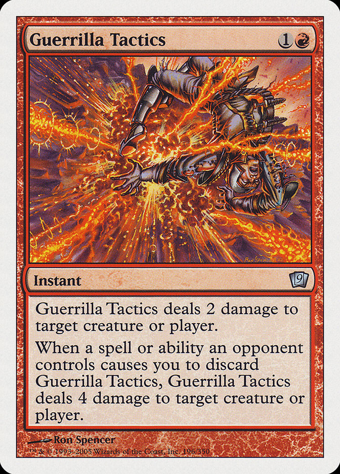Guerrilla Tactics [Ninth Edition] Magic: The Gathering
