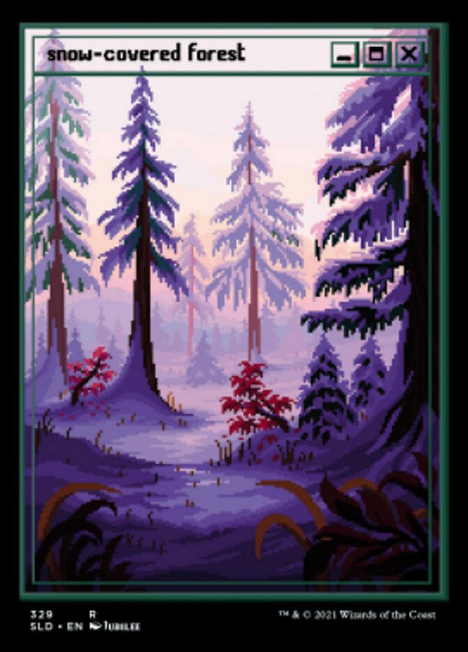 Snow-Covered Forest (329) [Secret Lair Drop Series] Magic: The Gathering