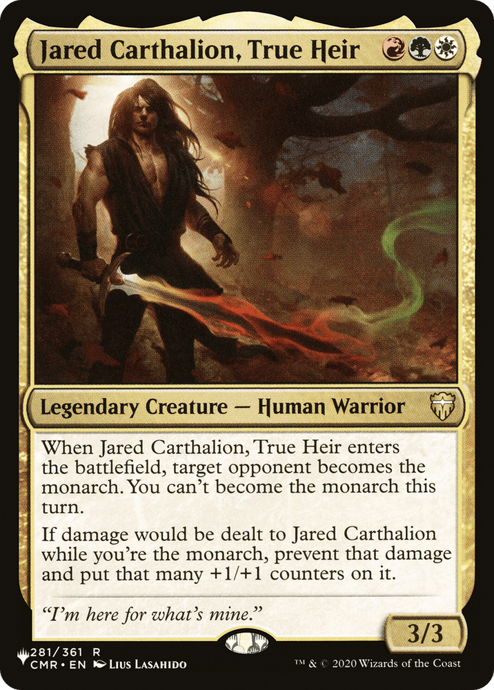 Jared Carthalion, True Heir [The List] Magic: The Gathering