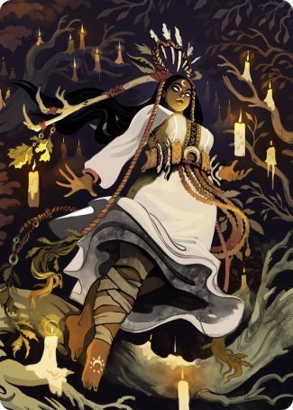Candlegrove Witch 2 Art Card [Innistrad: Midnight Hunt Art Series] Magic: The Gathering