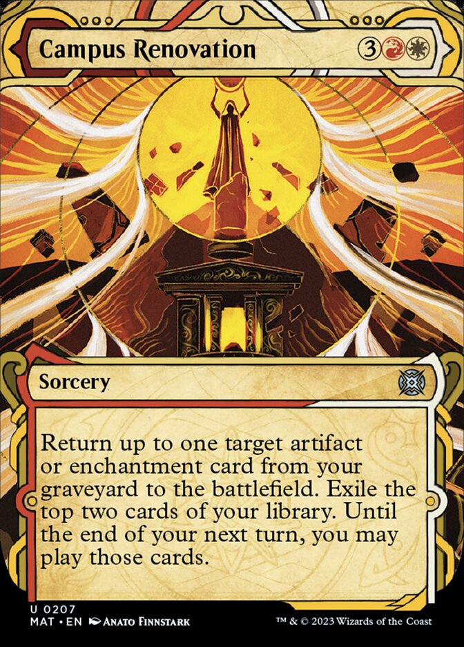 Campus Renovation (Showcase Halo Foil) [March of the Machine: The Aftermath] Magic: The Gathering