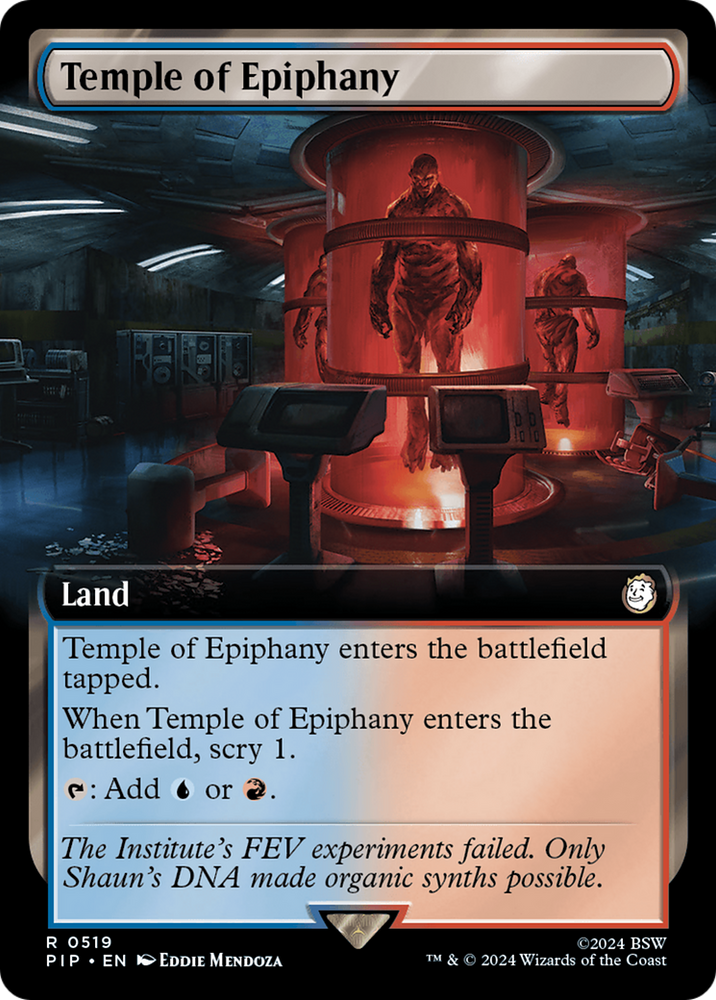 Temple of Epiphany (Extended Art) [Fallout] Magic: The Gathering