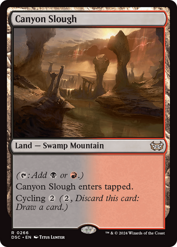 Canyon Slough [Duskmourn: House of Horror Commander] Magic: The Gathering