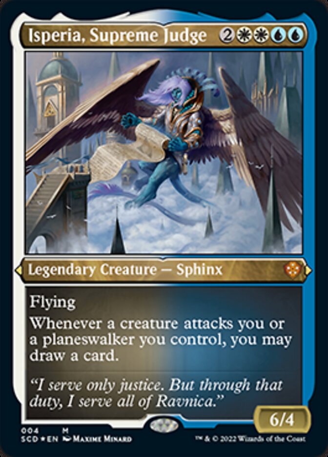 Isperia, Supreme Judge (Foil Etched) [Starter Commander Decks] Magic: The Gathering