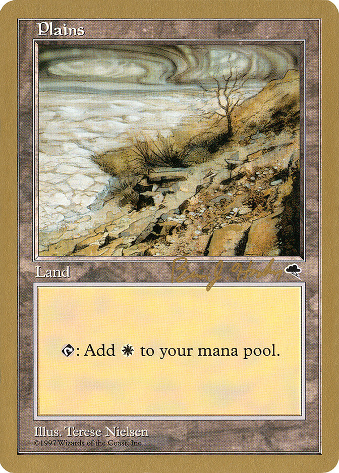 Plains (bh332) (Brian Hacker) [World Championship Decks 1998] Magic: The Gathering