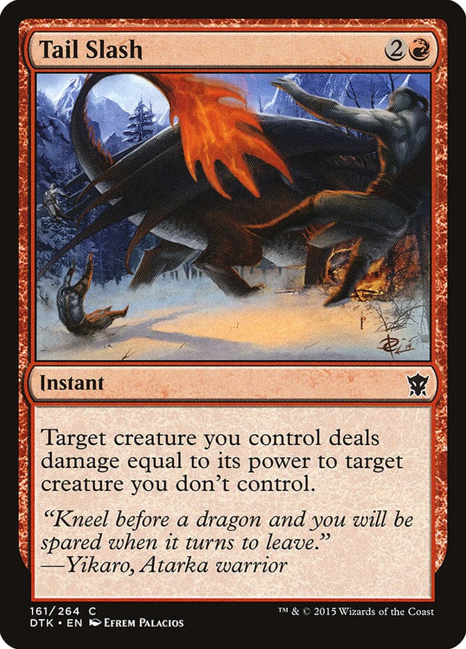 Tail Slash [Dragons of Tarkir] Magic: The Gathering