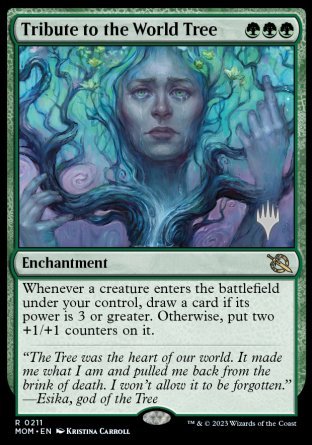 Tribute to the World Tree (Promo Pack) [March of the Machine Promos] Magic: The Gathering