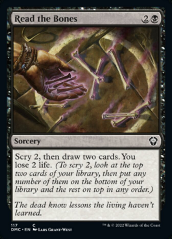 Read the Bones [Dominaria United Commander] Magic: The Gathering