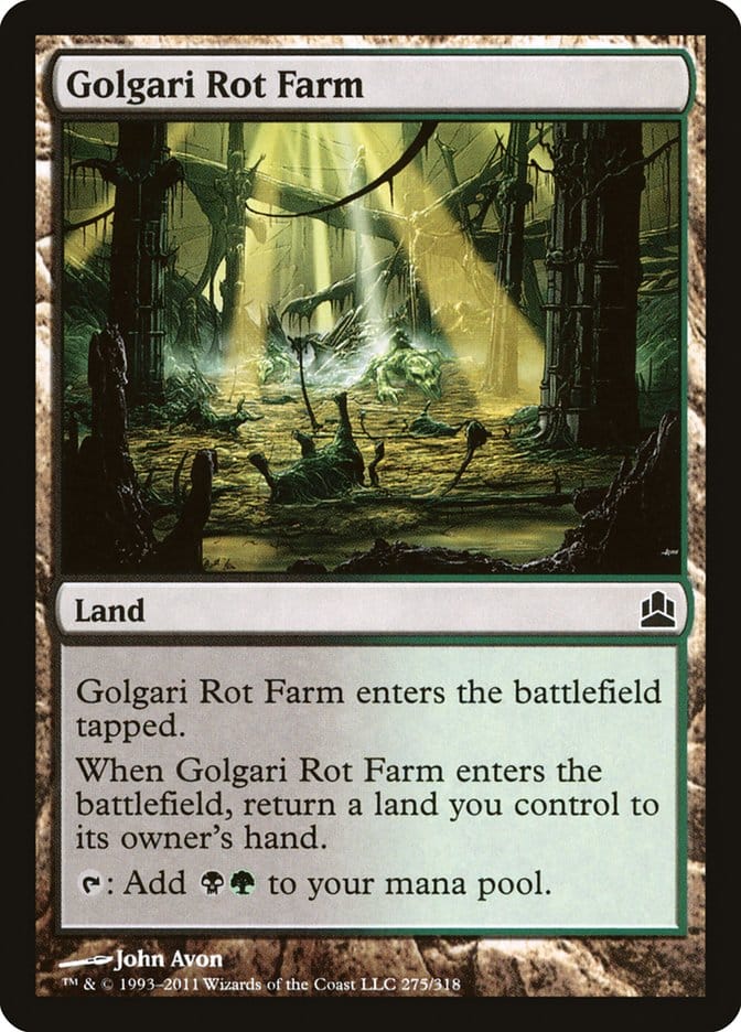 Golgari Rot Farm [Commander 2011] Magic: The Gathering