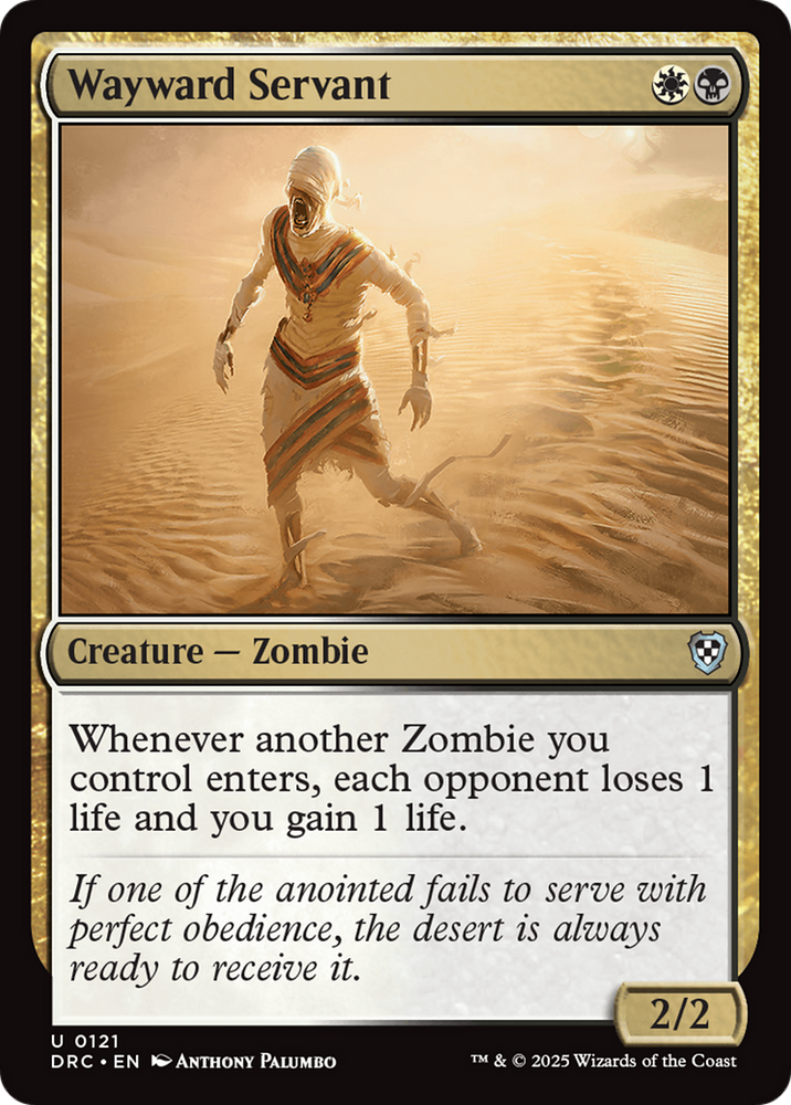 Wayward Servant [Aetherdrift Commander] Magic: The Gathering
