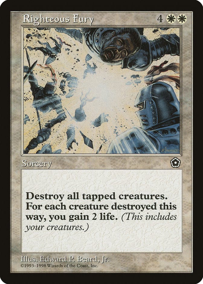 Righteous Fury [Portal Second Age] Magic: The Gathering
