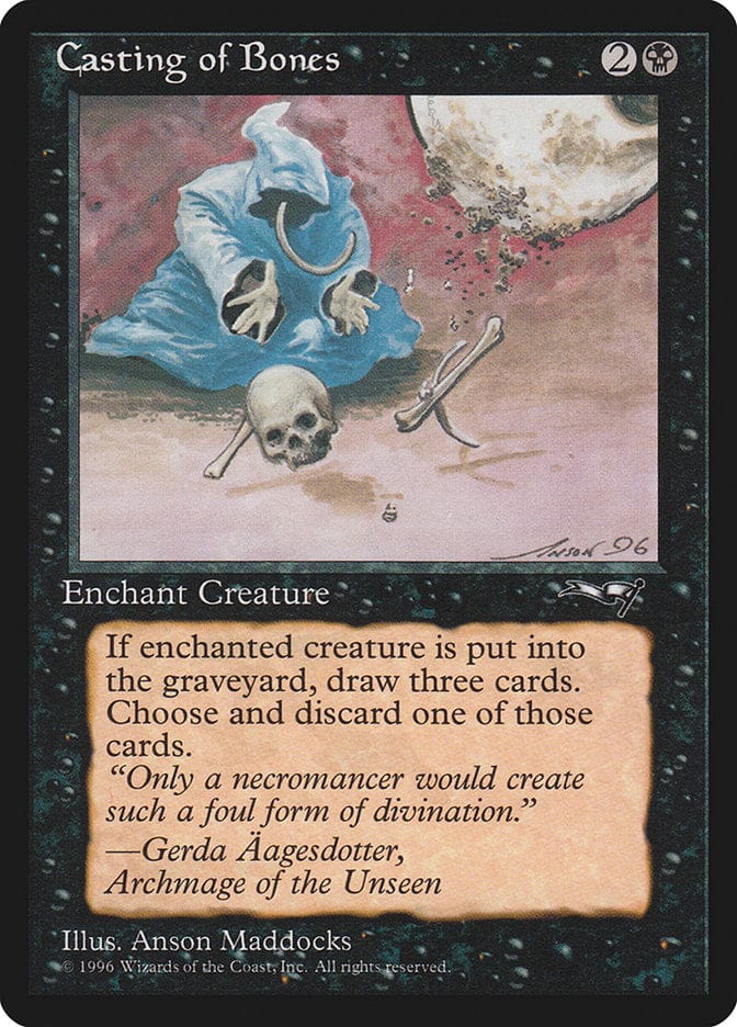 Casting of Bones (Skull on Ground) [Alliances] Magic: The Gathering
