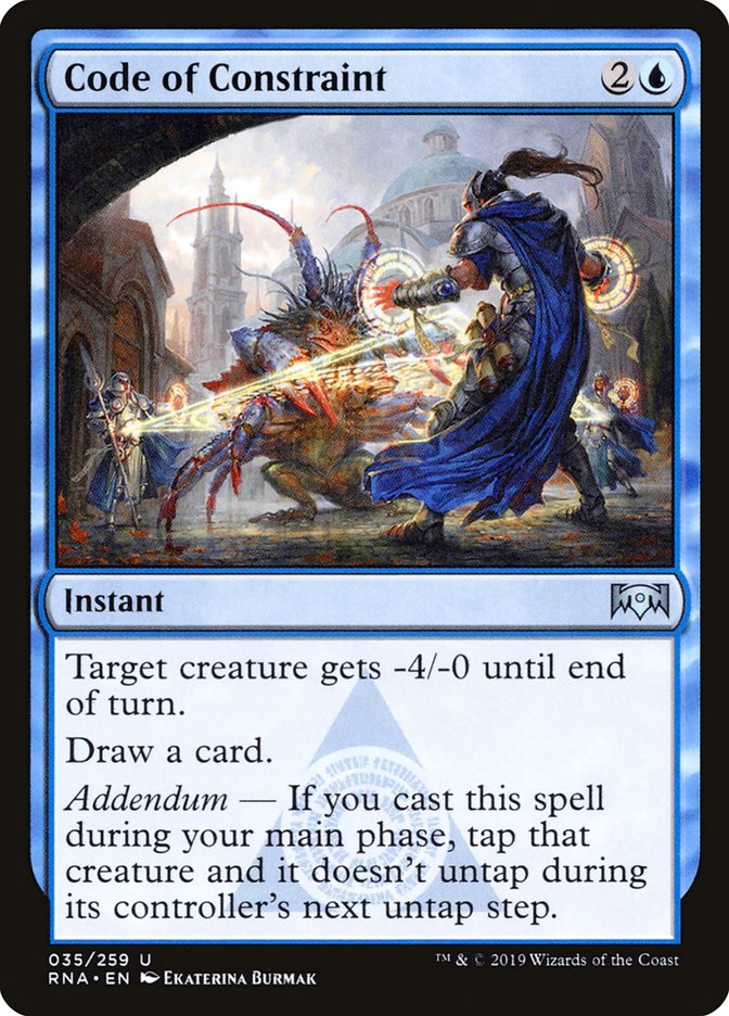 Code of Constraint [Ravnica Allegiance] Magic: The Gathering