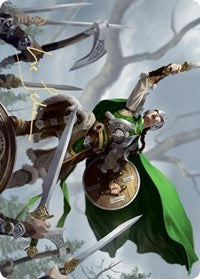 Maja, Bretagard Protector Art Card (Gold-Stamped Signature) [Kaldheim Art Series] Magic: The Gathering