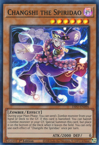 Changshi the Spiridao [DIFO-EN096] Super Rare - Yugioh Cards For Your TCG Needs!