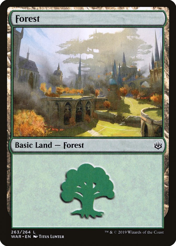 Forest (263) [War of the Spark] Magic: The Gathering