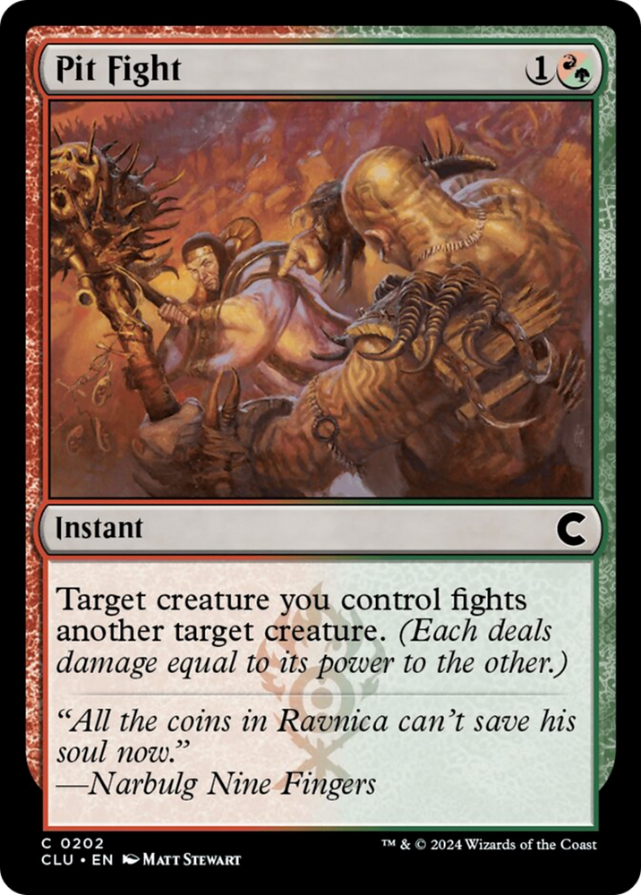 Pit Fight [Ravnica: Clue Edition] Magic: The Gathering