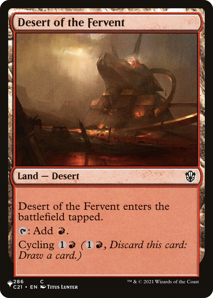 Desert of the Fervent [The List] Magic: The Gathering