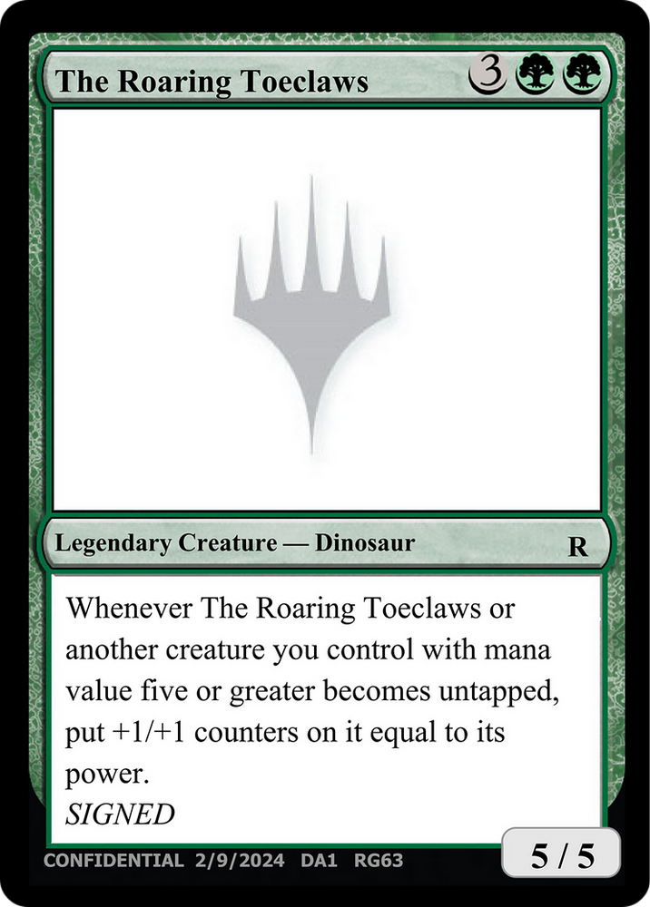 The Roaring Toeclaws [Unknown Event] Magic: The Gathering