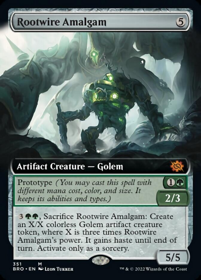 Rootwire Amalgam (Extended Art) [The Brothers' War] Magic: The Gathering
