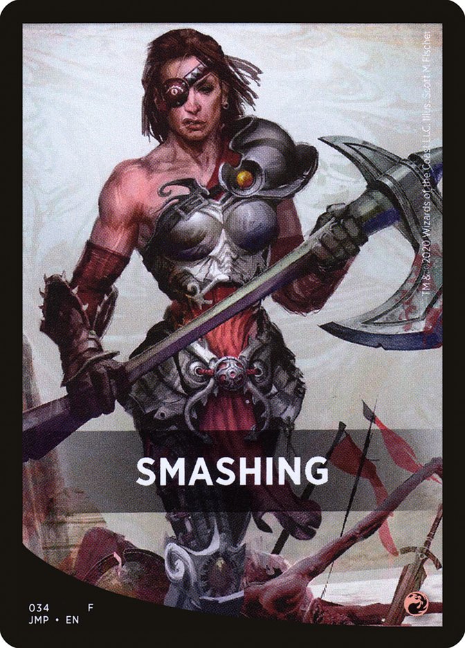 Smashing Theme Card [Jumpstart Front Cards] Magic: The Gathering