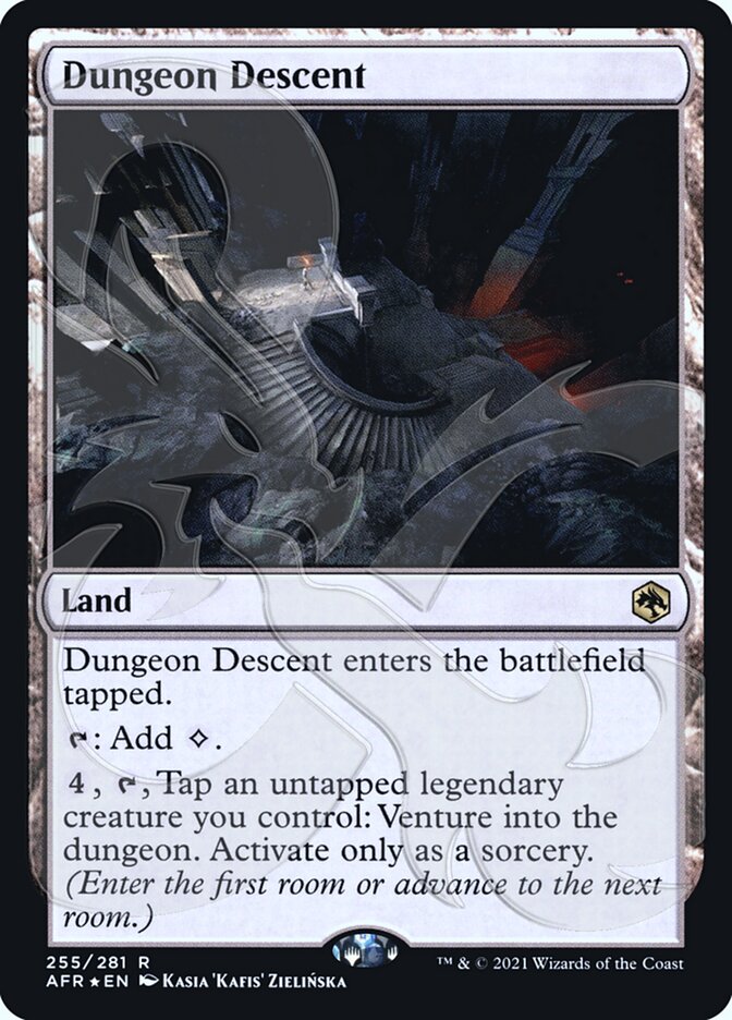 Dungeon Descent (Ampersand Promo) [Dungeons & Dragons: Adventures in the Forgotten Realms Promos] Magic: The Gathering