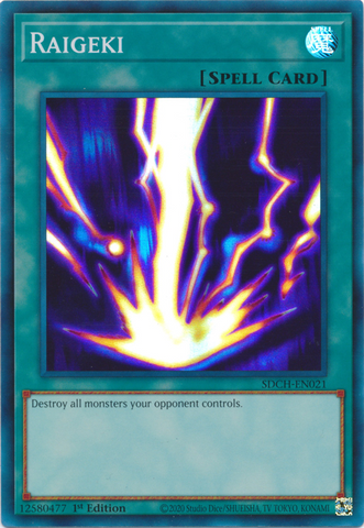 Raigeki [SDCH-EN021] Super Rare - Yugioh Cards For Your TCG Needs!