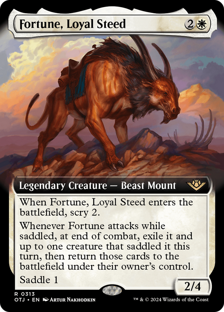 Fortune, Loyal Steed (Extended Art) [Outlaws of Thunder Junction] Magic: The Gathering