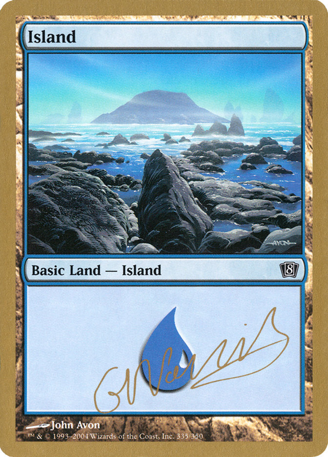 Island (gn335) (Gabriel Nassif) [World Championship Decks 2004] Magic: The Gathering