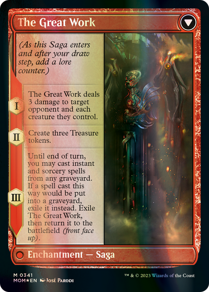 Urabrask // The Great Work (Serialized) [March of the Machine] Magic: The Gathering