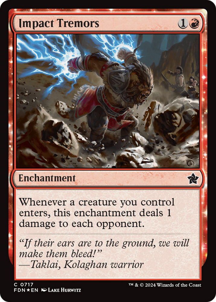 Impact Tremors [Foundations] Magic: The Gathering