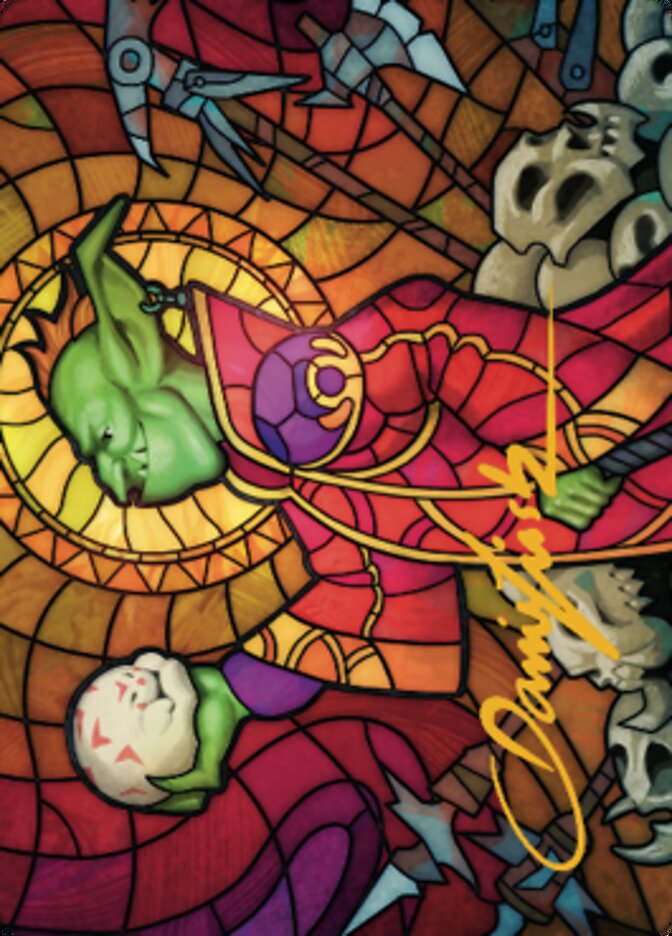 Squee, Dubious Monarch Art Card (Gold-Stamped Signature) [Dominaria United Art Series] Magic: The Gathering