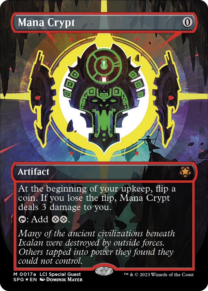 Mana Crypt (0017a) (Borderless) [The Lost Caverns of Ixalan Special Guests] Magic: The Gathering