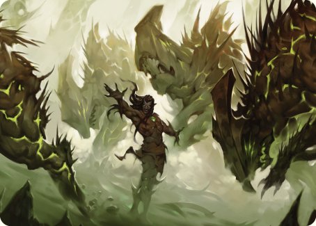 Ezuri's Predation Art Card [Commander Masters Art Series] Magic: The Gathering