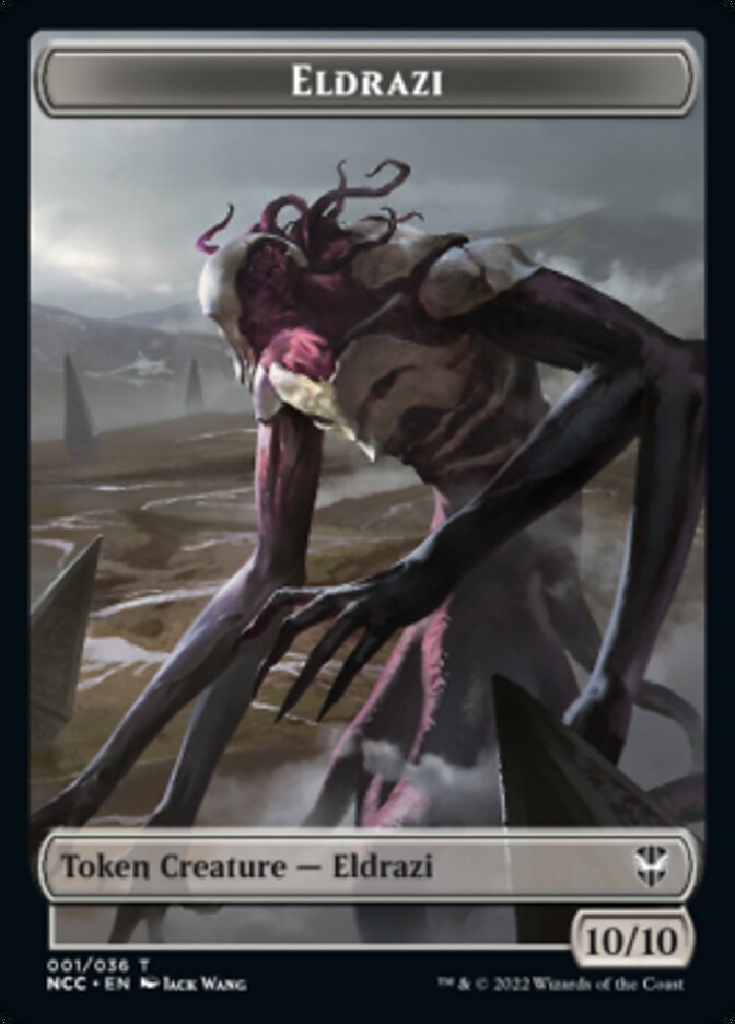 Eldrazi // Human Soldier Double-Sided Token [Streets of New Capenna Commander Tokens] Magic: The Gathering